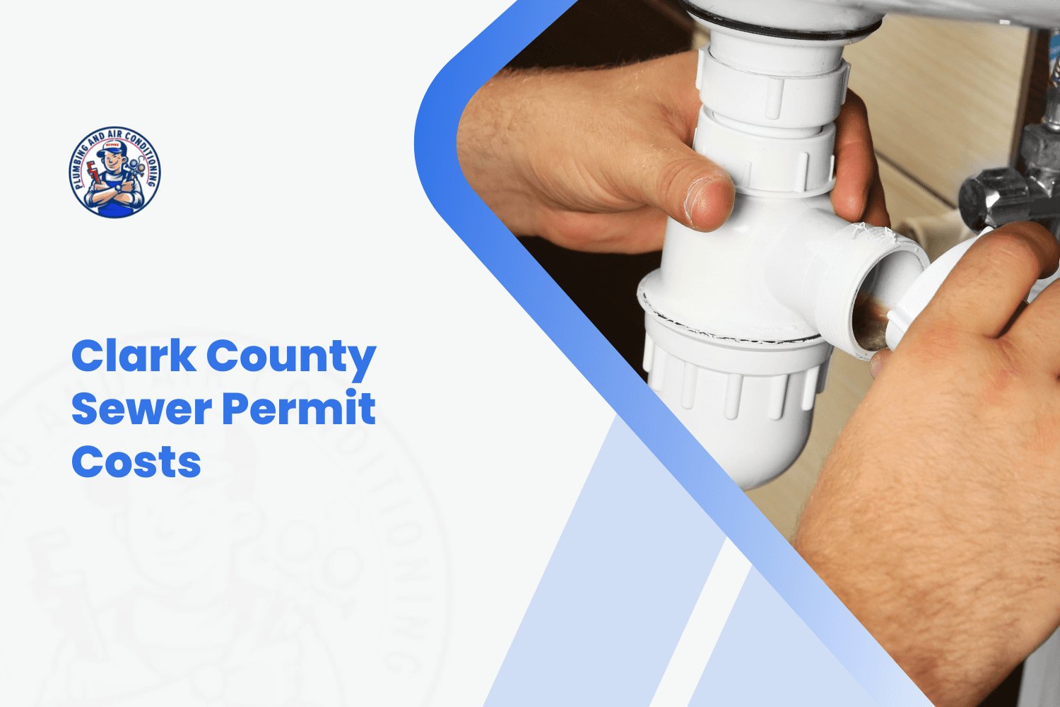 Plumber installing white PVC drain pipe under sink for bathroom addition permit