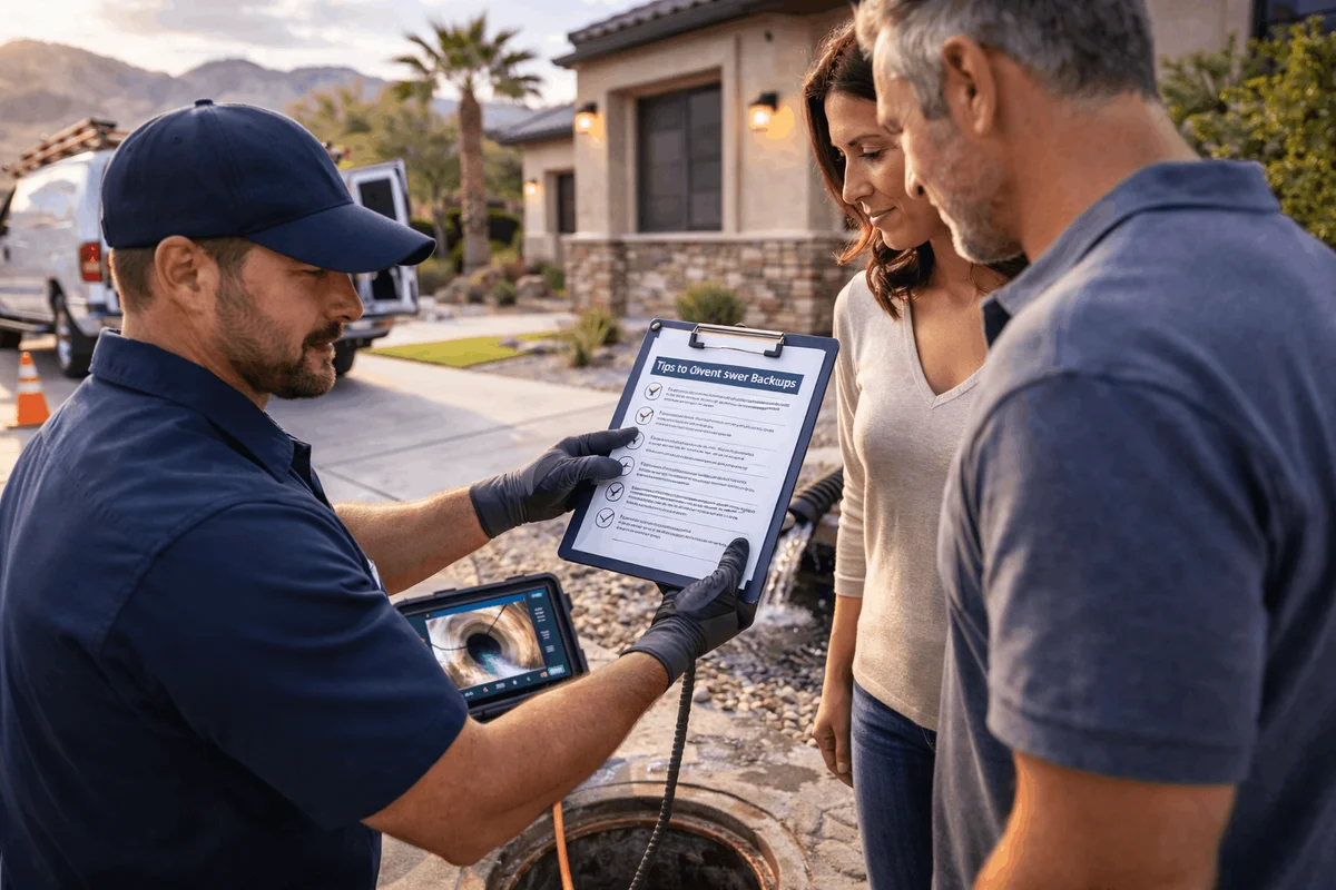 Before and After Monsoon Season - Best Way to Prevent Sewer Backups in Las Vegas